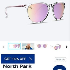 Blenders North Park Polarized Sunglasses with Purple lens (second photo)